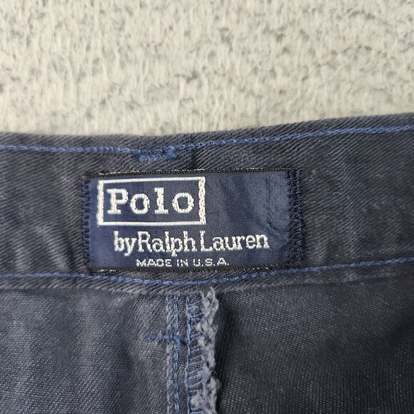 Vintage Polo Ralph Lauren Pleated Jean Pants Size 38x36 USA 1980's Deadstock NWT - Picture 9 of 12
